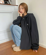 LOGO PLACKET WINDBREAKER JACKET