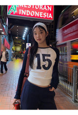 No.ナガーアンドラウンドロングスリーブTシャツ