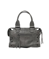 BELTED WASHING LEATHER MINI BAG (GRAY) F26QE991