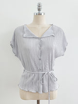 Weave Pleats Cardigan