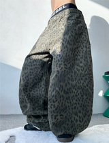 LEOPARD COTTON PANTS💛💚🧸 - 2 COLORS