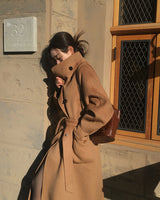 [BELLIDE MADE] Log, Handmade High-Neck Long Coat