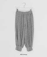 Yomyo Three Quarter Shirring Jogger Banding Pants