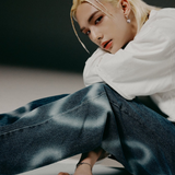[unisex] heart denim pants (blue)