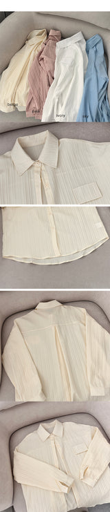 Loose plain blouse nb