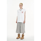 One-Tuck Line Bermuda Sweatpants - Melange Grey