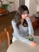 フォーエバーカシミアVネックニットカーディガン (12color)