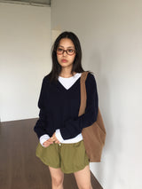 Hopper Suede Shoulder Bag (2color)