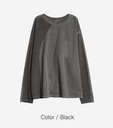 No.1375 LワッフルピグメントTシャツ (4color)