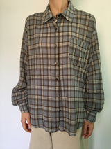 Summer Gauze Check Shirt (2color)