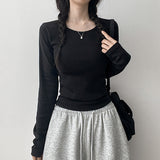 Special planned sale✨ 12 colors * basic long-sleeve T-shirt, round neck long-sleeve T-shirt (12 colors)