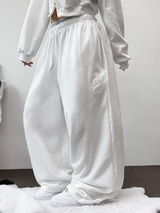 STREET PATCH WIDE PANTS 🤎🤍🖤3COLOR