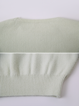 Pastel Crop Round Loose Knit (6color)