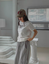 Athletic Semi-Cropped Short Sleeve T-shirt