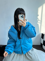 KIDDY RING POINT FRONT PLEAT BALLOON PANTS💙🩶🖤 - 3 COLORS