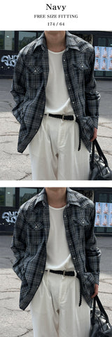 [S/S] Western check shirts(3color)