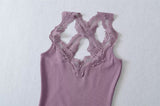Alessa Lace Cross Camisole