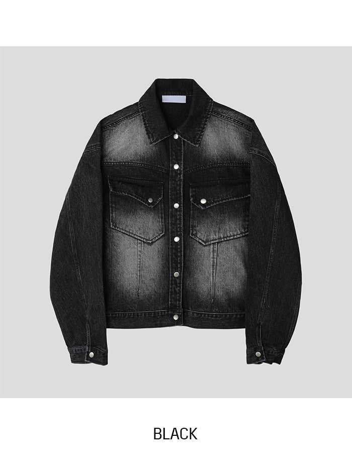 Bor Washed Western Denim Jacket
