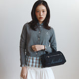 レタリングクロストートバッグ (Black)
