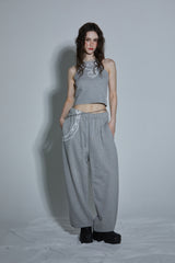 CHAIN SLEEVESS T-SHIRT