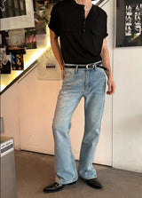 [4SEASON] Flare denim pants(4color)