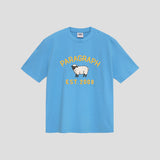 シープエンブロイダードTシャツ ブルー