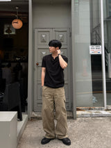 Thorpe layered henley neck short sleeve