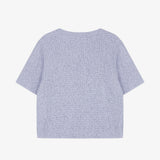 リンクルクロップTシャツ　バイオレット