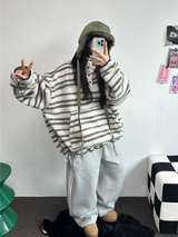 FLEECE❤TRACK LINE 3 LINE LONG PANTS ❤🖤🤍💙🩶5COLOR