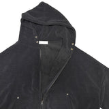 Corduroy hood jumper