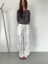 FOLD CARGO WIDE PANTS (5C)