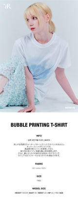 バブルプリンティングTシャツ