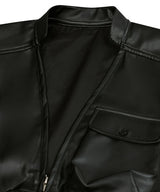87-STAN024 [Vegan Leather] マルチポケットレザーベスト