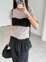wave wrinkle top (3color)