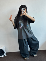 4000SOLD NYLON PINTUCK PANTS
