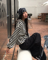 One-pin tuck strap balloon cotton pants