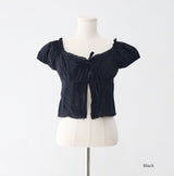Arora shirring ribbon t-shirt