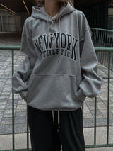 New York Cotton Over Hoodie