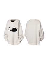 RELABEL 24AW Chrysalis Silence Logo Transformation Tai Chi Silhouette Wool Sweater