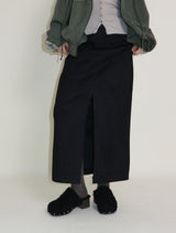 Hakata Stripe Coloring String Knitwear Zip-Up