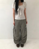 ポロンカーゴワイドパンツ