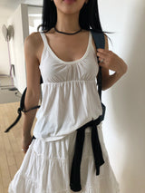 Romanty Shirring Sleeveless