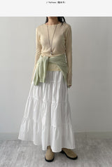 Feeling Tencel Round Neck T-shirt