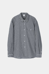 One Pocket Regular Check Shirt (Navy)