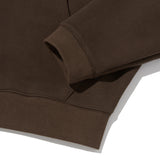 Finger Logo Applique Crop Zip-Up (Brown)
