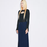  Cut Out Sleeve Top Black