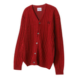 ヘルメスリーVネックケーブルニット UNISEX (4Color)