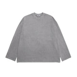 ODDBALL ピグメント オーバーサイズ ロングスリーブ グレー