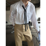 [Unisex] Slim long tie