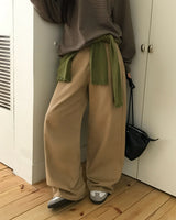 [BELLIDE MADE] オールデイベーシックコットンワイドパンツ